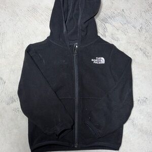 The North Face Black Zip-Up Fleece Hoodie 18M-24M